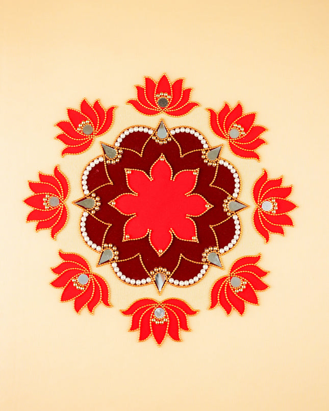 Rangoli - Flower - Lotus - Set of 8 - WL5874