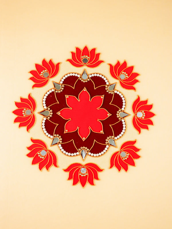 Rangoli - Flower - Lotus - Set of 8 - WL5874