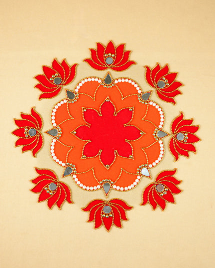 Rangoli - Flower - Lotus - Set of 8 - WL5874