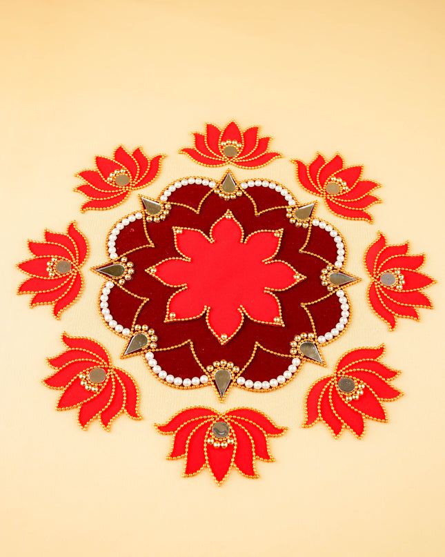 Rangoli - Flower - Lotus - Set of 8 - WL5874