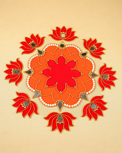 Rangoli - Flower - Lotus - Set of 8 - WL5874