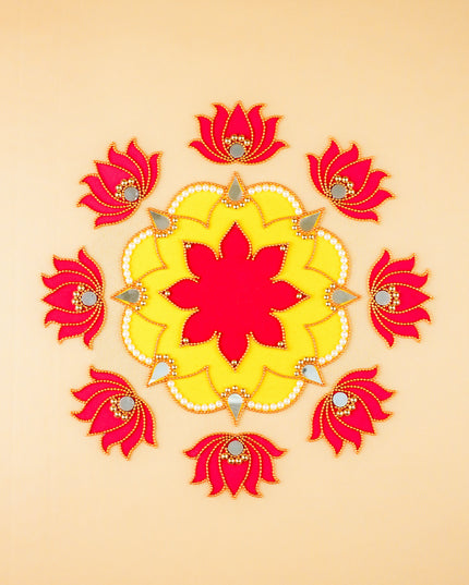 Rangoli - Flower - Lotus - Set of 8 - WL5874