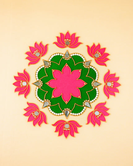 Rangoli - Flower - Lotus - Set of 8 - WL5874