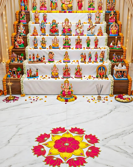 Rangoli - Flower - Set of 8 Lotus - WL5875