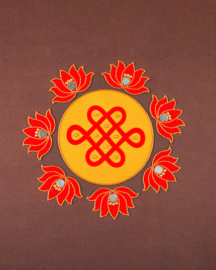 Rangoli - Kolam with Lotus - Set of 8 - WL5876