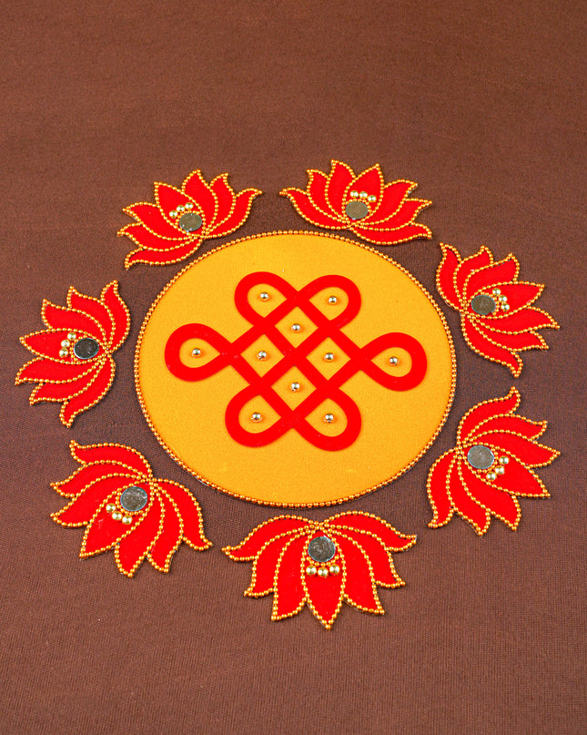 Rangoli - Kolam with Lotus - Set of 8 - WL5876