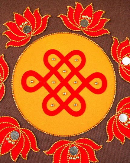 Rangoli - Kolam with Lotus - Set of 8 - WL5876