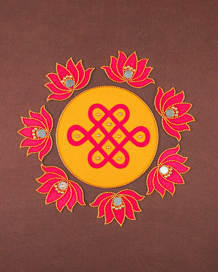 Rangoli - Kolam with Lotus - Set of 8 - WL5876