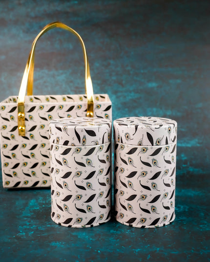 Hamper Box with 2 Tin Jar - WL5891