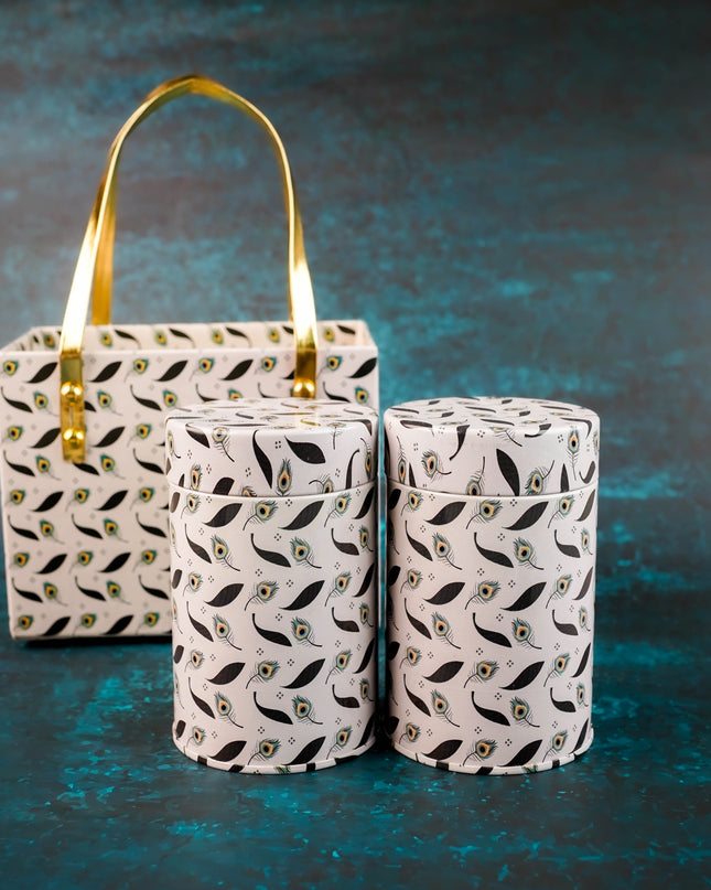 Hamper Box with 2 Tin Jar - WL5891