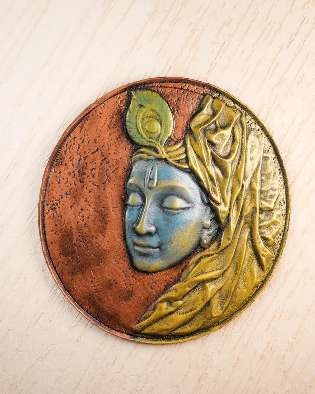 Krishna Face Wall Hanging Frame - 22 inch - WL5894
