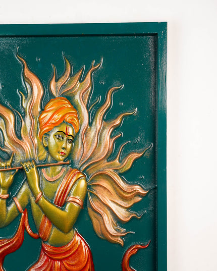 Flute Krishna Wall Hanging Frame - 32 inch - WL5898
