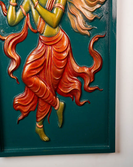 Flute Krishna Wall Hanging Frame - 32 inch - WL5898