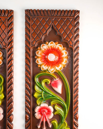 Peacock Wall Hanging Frames - Set of 2 - 47 inch - WL5902