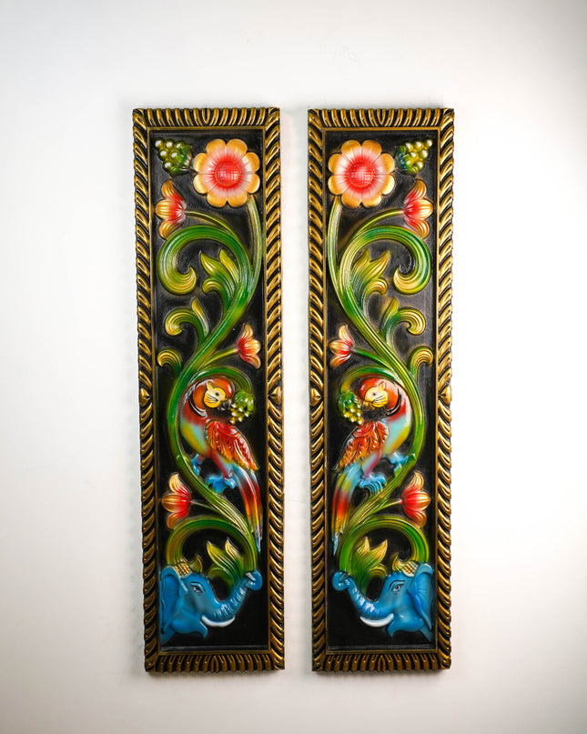 Elephant Wall Hanging Frames - Set of 2 - 47 inch - WL5903