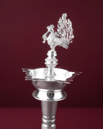 German Silver Annapakshi Kuthu Vilaku - 19 inch - Set of 2 - WL5926