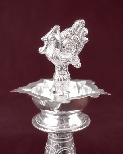 German Silver Annapakshi Kuthu Vilaku - 6 inch - Set of 2 - WL5927