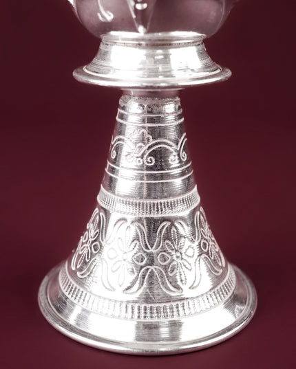 German Silver Annapakshi Kuthu Vilaku - 6 inch - Set of 2 - WL5927