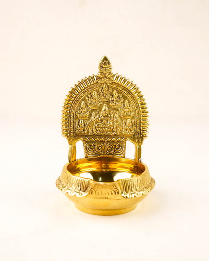 Brass Ashtalakshmi Diya - 5 inch - WL5929