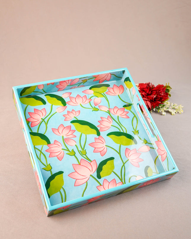 Digital Printed Square Tray - 10X10 inch - WL5938