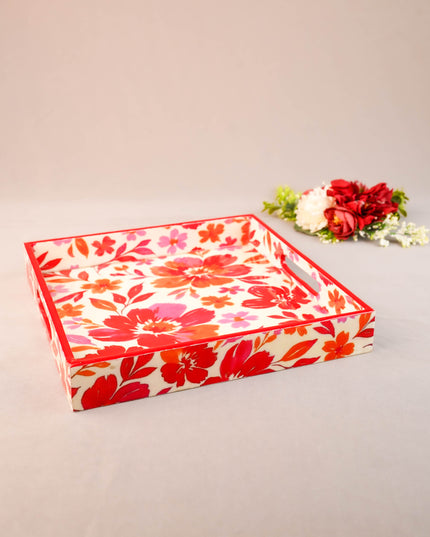 Digital Printed Square Tray - 10X10 inch - WL5939