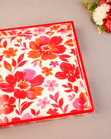 Digital Printed Square Tray - 10X10 inch - WL5939