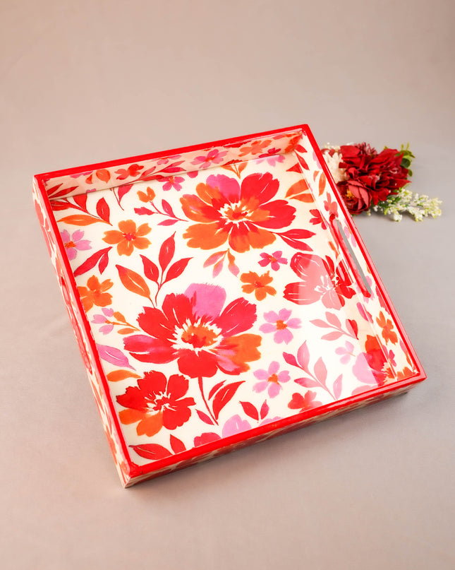 Digital Printed Square Tray - 10X10 inch - WL5939