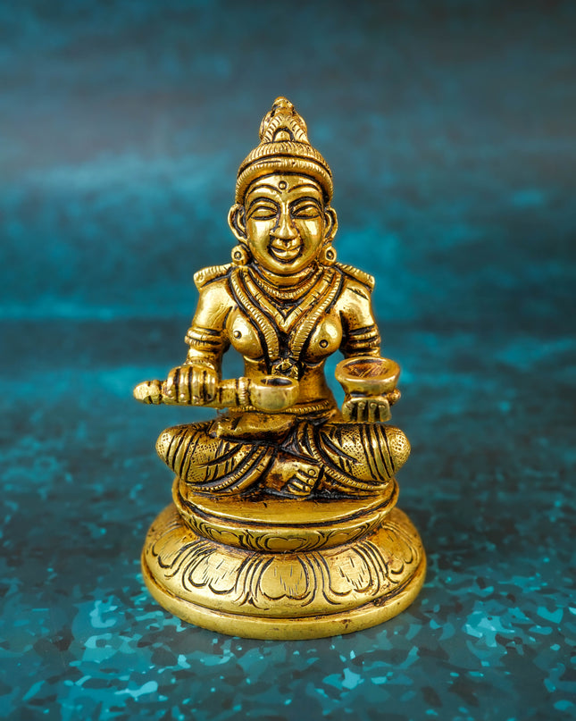 Brass Annapoorani Idol - 4 inch - WL5951
