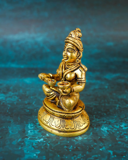 Brass Annapoorani Idol - 4 inch - WL5951