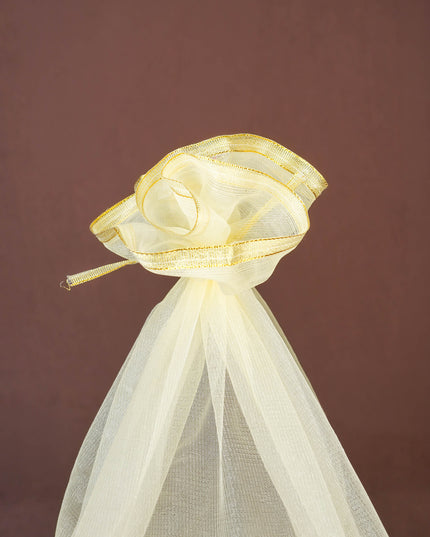 Golden Embroidered Trousseau Basket - 10 inch - WL5959-2