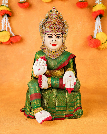 Varamahalakshmi Doll - 9 inch - Green - WL5971-1
