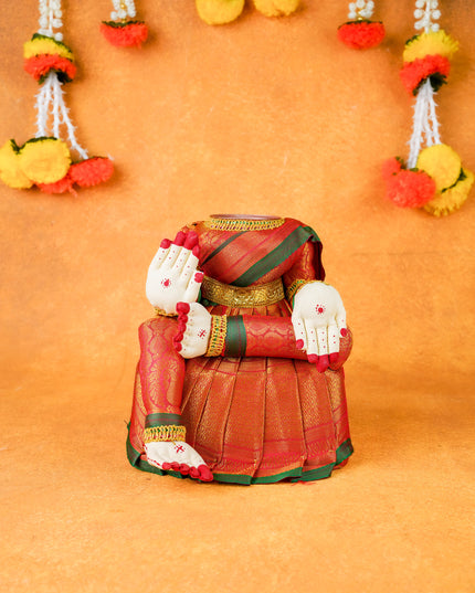 Varamahalakshmi Doll - 9 inch - Red - WL5971-2