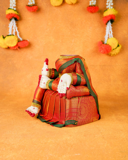 Varamahalakshmi Doll - 9 inch - Red - WL5971-2