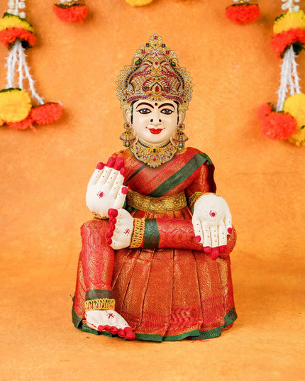 Varamahalakshmi Doll - 9 inch - Red - WL5971-2