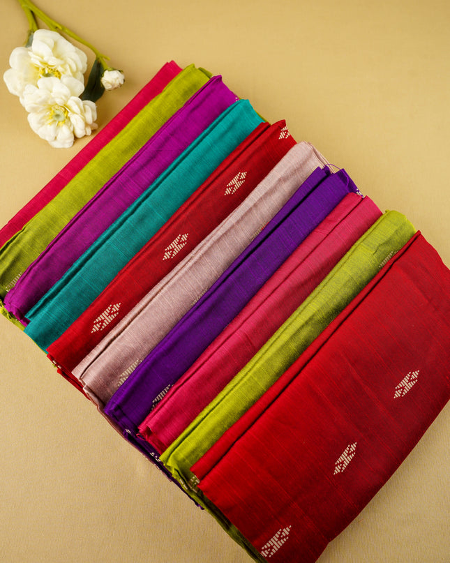 Raw Silk Blouse Bit - Set of 10 - Assorted Colors - WL5973