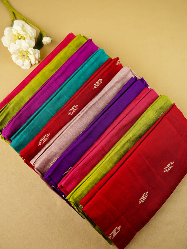 Raw Silk Blouse Bit - Set of 10 - Assorted Colors - WL5973