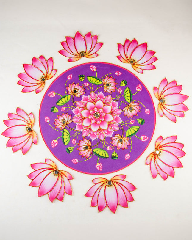 Rangoli: Flower - Set of 8 Lotus Petals - WL5981