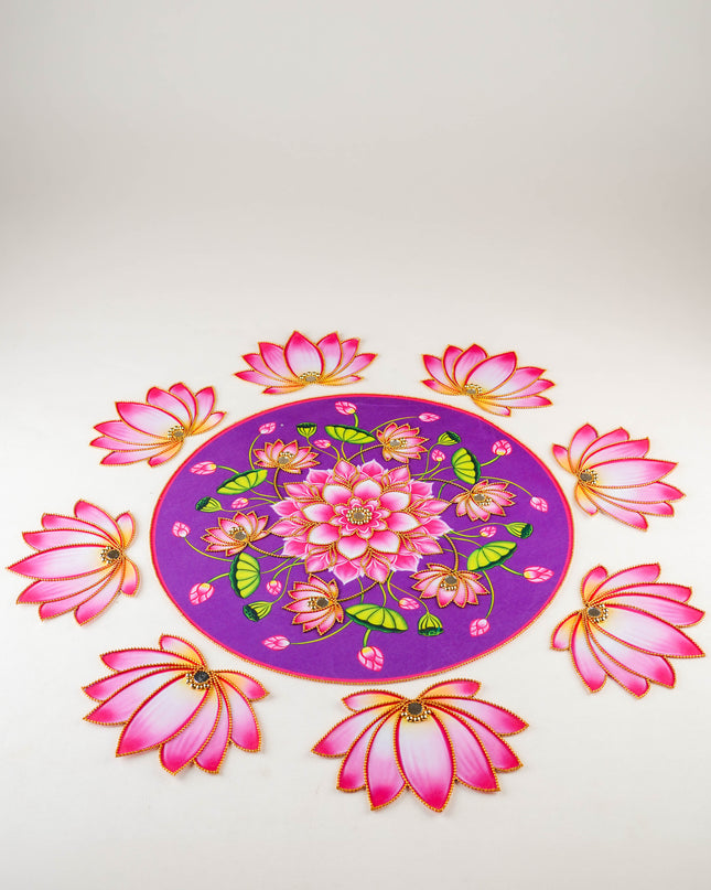 Rangoli: Flower - Set of 8 Lotus Petals - WL5981