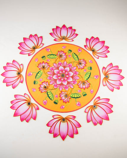 Rangoli: Flower - Set of 8 Lotus Petals - WL5981