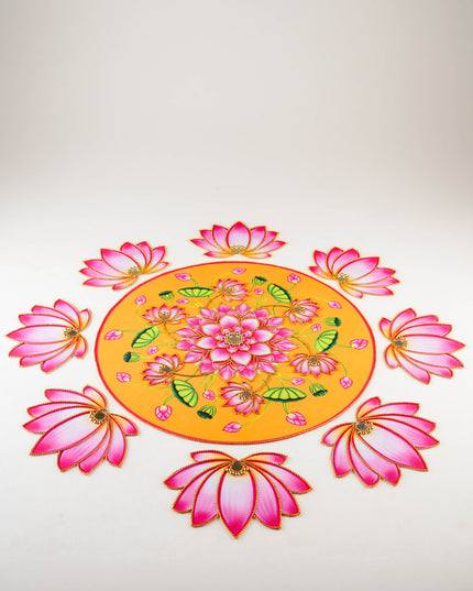 Rangoli: Flower - Set of 8 Lotus Petals - WL5981