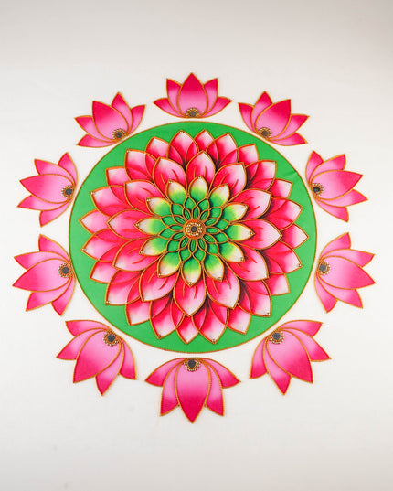 Rangoli: Flower - Set of 10 Lotus Petals - WL5982