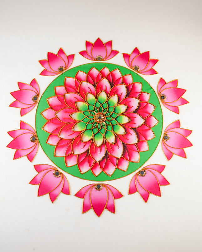 Rangoli: Flower - Set of 10 Lotus Petals - WL5982