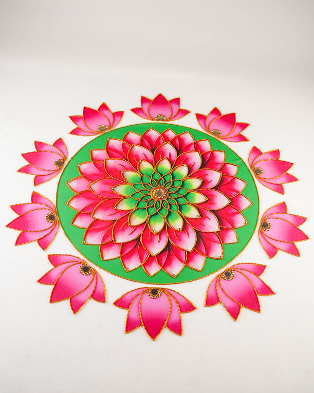 Rangoli: Flower - Set of 10 Lotus Petals - WL5982