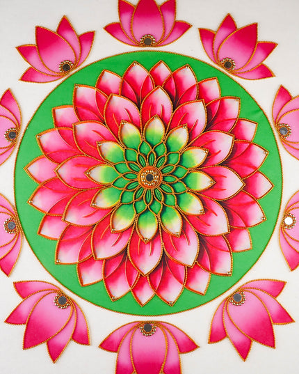 Rangoli: Flower - Set of 10 Lotus Petals - WL5982