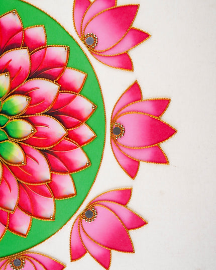 Rangoli: Flower - Set of 10 Lotus Petals - WL5982