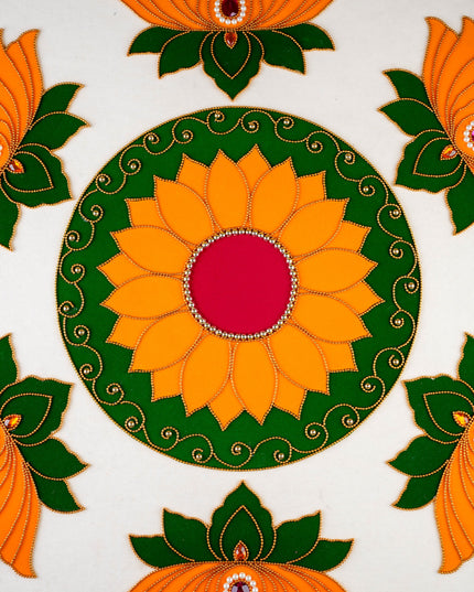 Rangoli: Flower - Lotus - Set of 6 - WL5985