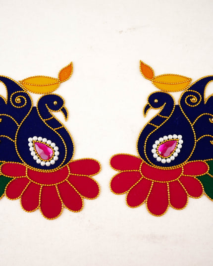 Rangoli: Annapakshi with Diya - Set of 2 - WL5986
