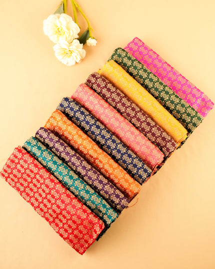 Brocade Blouse Bit - Set of 10 - Assorted Colors - WL5987-5