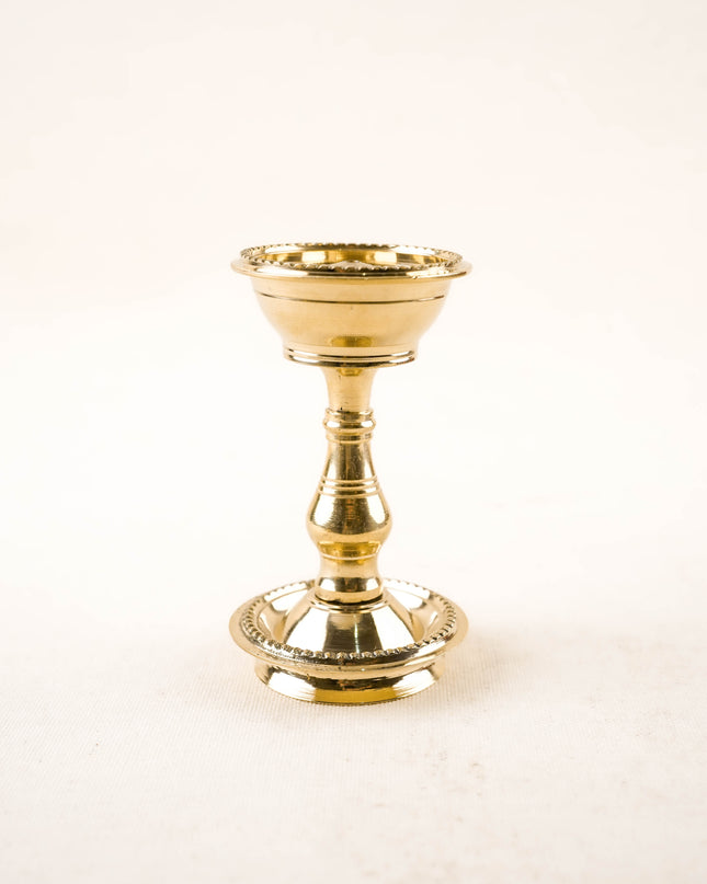 Brass Diya with Stand - 4 inch - WL5988