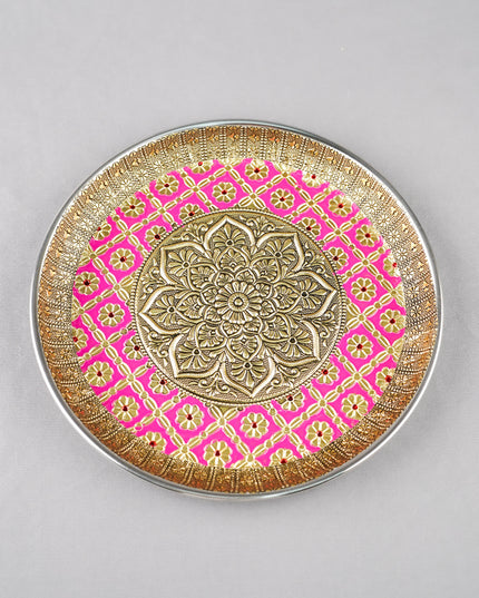 Meenakari Plate - Floral - 9 inch - WL6000-1